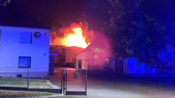 Pożar zabudowań gospodarczych w Boguszycach.(Zdjęcia)