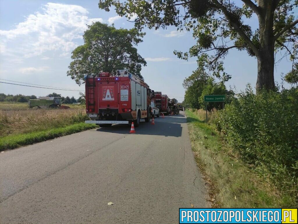 Nowa Janka: pijany motocyklista wjechał w samochód. Na miejscu lądował LPR.(Zdjecia&Wideo)