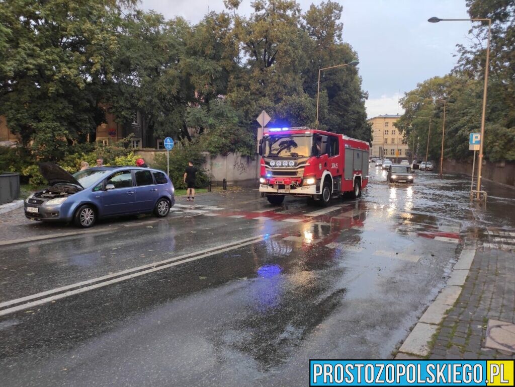 burza nad Opolem, gradobicie w Opolu, zalaner Opole, zalane ulice,