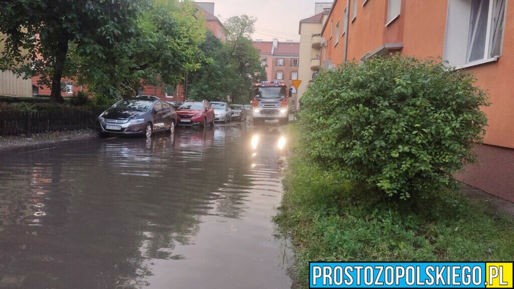 gradobicie, buża Opole, zalane Opole