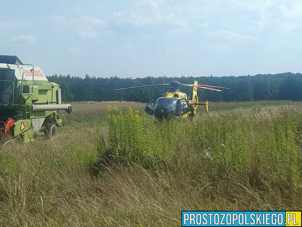 Nowa Janka: pijany motocyklista wjechał w samochód. Na miejscu lądował LPR.(Zdjecia&Wideo)