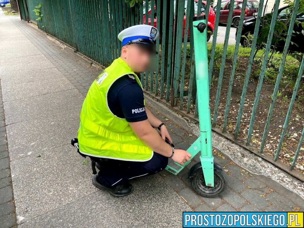 36-letni mieszkaniec Krapkowic, kierował hulajnogą mając ponad 2 promile alkoholu w organizmie.