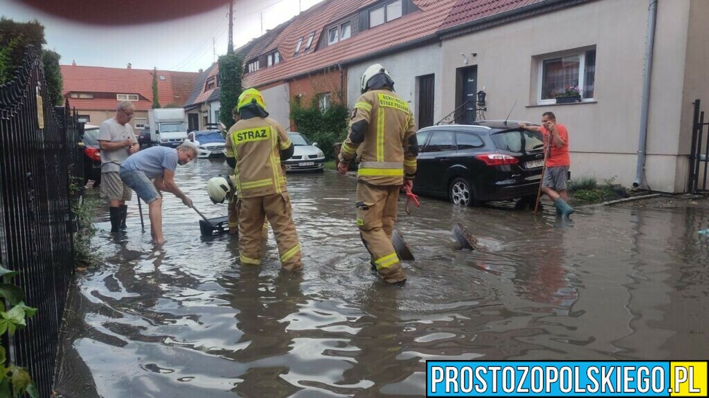 gradobicie, buża Opole, zalane Opole
