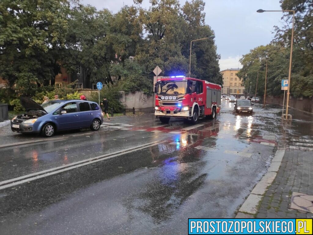 burza nad Opolem, gradobicie w Opolu, zalaner Opole, zalane ulice,