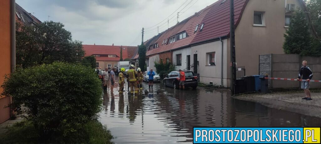 zalane opole, gradobicie w Opolu, burza w Opolu, zalane miasto,