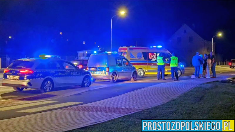 Nastolatka potrącona przez audi na przejściu dla pieszych w Kędzierzynie Koźlu.