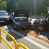 Walidrogi: zderzenie trzech samochodów osobowych.(Zdjęcia)