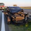 Wypadek na opolskim odcinku autostrady A4 na 203 km Wrocław.Na miejscu lądował LPR.(Zdjęcia)