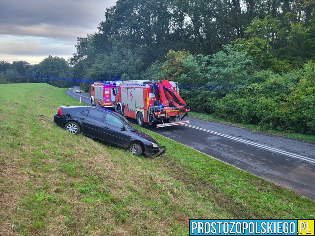 wypadek kolizja zdarzenie drogowe ranny kierowca zrm straz osp policja 