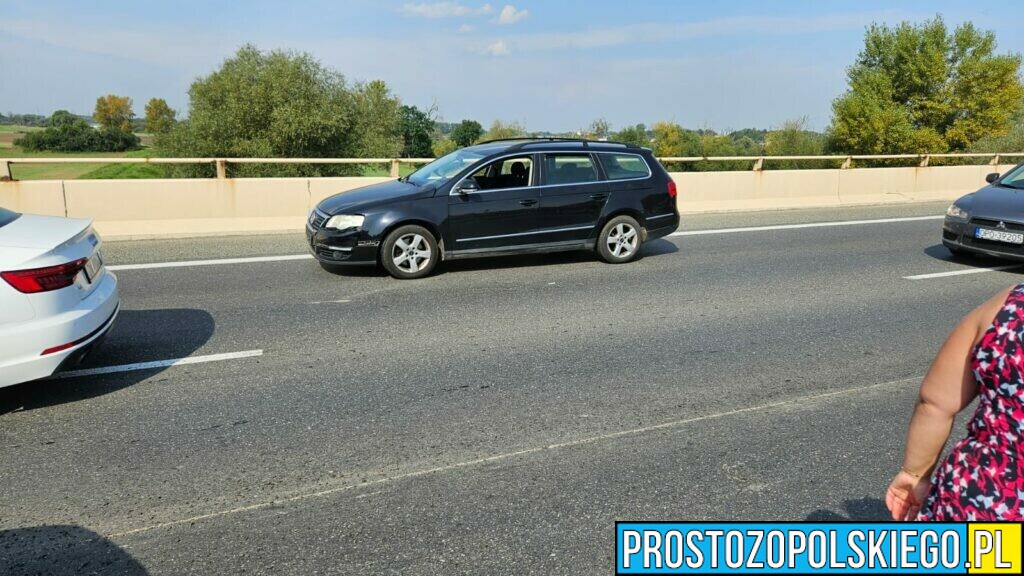 wypadek, urwane koło, koło z ciężarówki, obwodnica opola, zderzenie samochodu, poszkodowani, urwane kolo z ciężarowego auta,