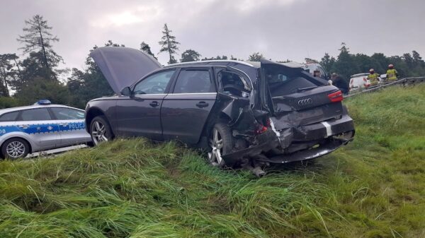 Karambol na opolskim odcinku autostrady A4 na 242 km kierunek Katowice.(Zdjęcia)