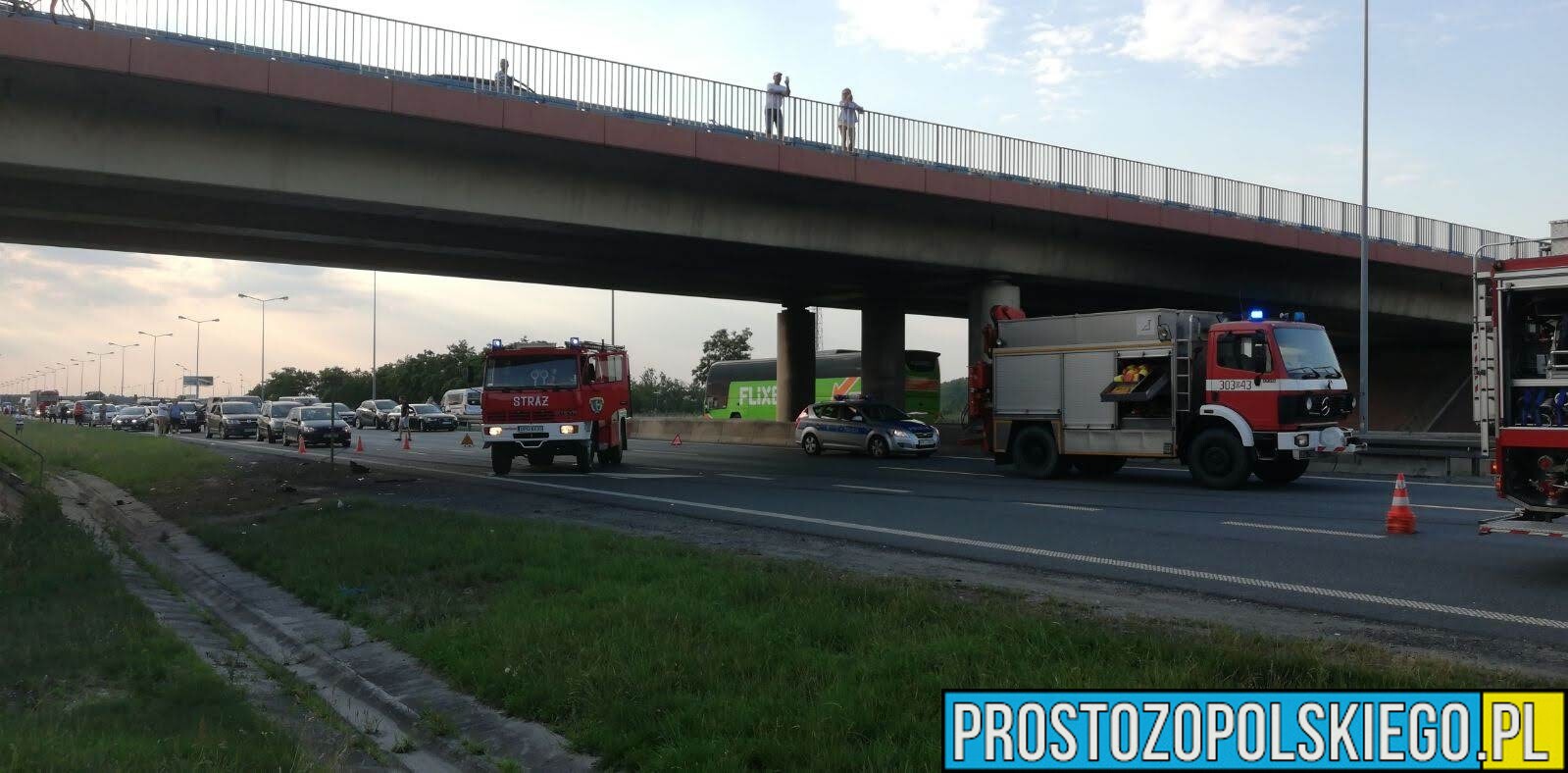 Nieodpowiedzialni ludzie zrobili sobie zabawę na wiadukcie w Opolu. Na miejsce zadysponowano wszystkie służby ratunkowe. Okazało sie...