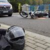 Kierujący motocyklem przewrócił sie na moście na trasie Antoniów-Dylaki. Pasażerka została ranna.(Zdjęcia)