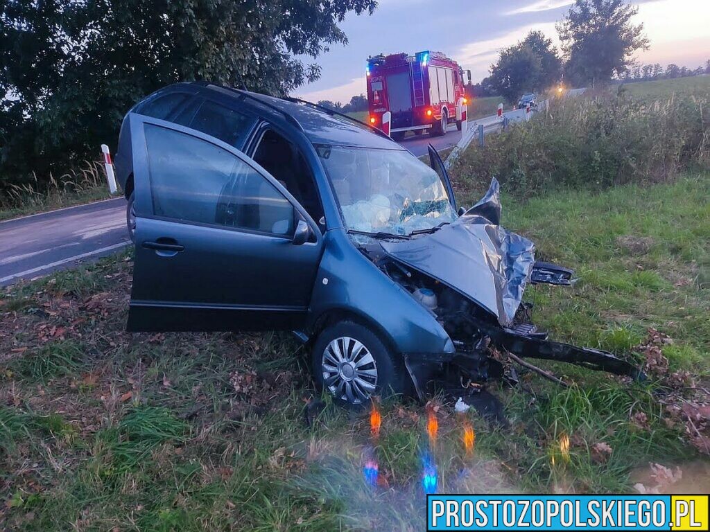 Zderzenie szynobusu z samochodem osobowym. Na miejscu lądował LPR.