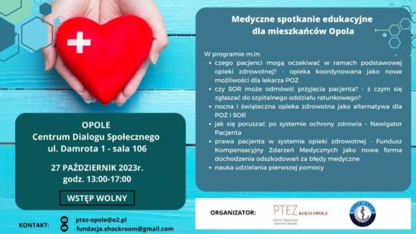 Medyczne spotkanie edukacyjne dla mieszkańców Opola.