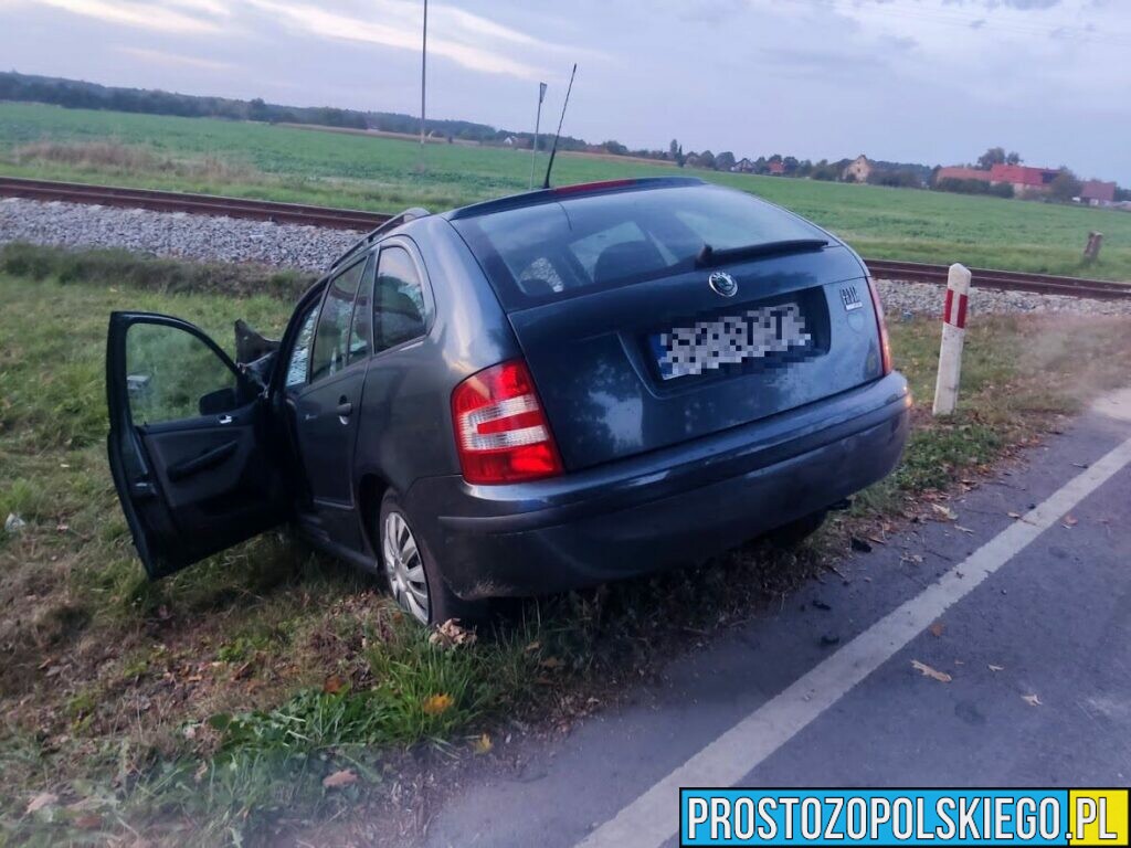 Zderzenie szynobusu z samochodem osobowym. Na miejscu lądował LPR.