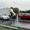 Zderzenie trzech aut na ul. Nyscy Łużyckiej w Opolu.(Zdjęcia)
