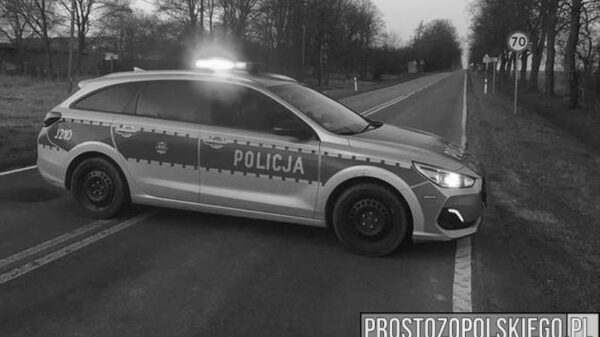 Policjanci wyjaśniają okoliczności potracenia śmiertelnego na trasie Nysa-Rusocin.