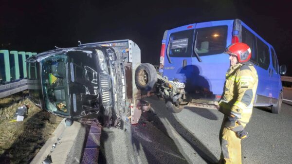 Zdarzenie drogowe na autostradzie A4 na 262 kierunek Wrocław.