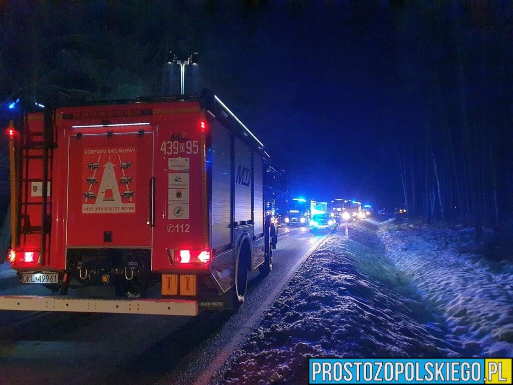 wypadek, trzebiszyn wypadek, wypadek na trasie, Opole, Kluczbork, wypadek śmiertelny, wypadek ze skutkiem śmiertelnym, wypadek busa, bus wypadek, 