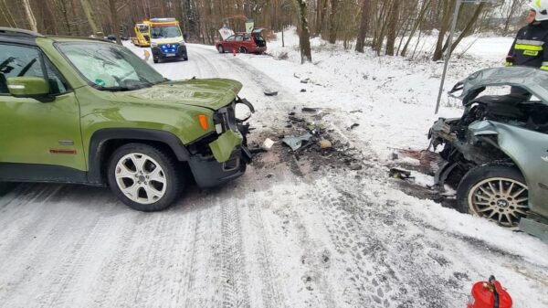 Dąbrówka Łubniańska: zderzenie 3 pojazdów na miejscu wszystkie służby ratunkowe.(Zdjecia&Wideo)