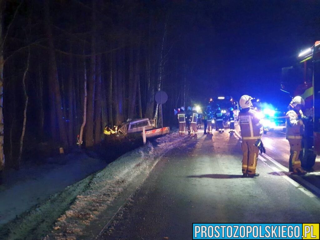 wypadek, trzebiszyn wypadek, wypadek na trasie, Opole, Kluczbork, wypadek śmiertelny, wypadek ze skutkiem śmiertelnym, wypadek busa, bus wypadek, 