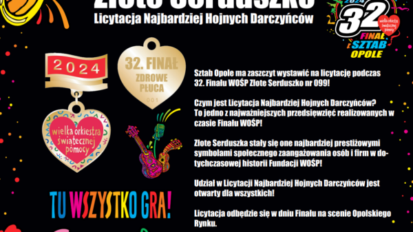 Licytacje WOŚP OPOLE - złote serduszko #99