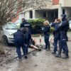 Dynamiczne zatrzymany poszukiwany mężczyzna w centrum Opola. Na miejscu 4 radiowozy.(Zdjecia&Wideo)