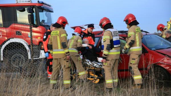 Wypadek na ul. Krapkowickiej w Opolu. Poszkodowana 96-letnia pasażerka .(Zdjęcia&Wideo)