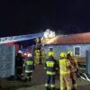 Pożar warsztatu stolarni w miejscowości Reńska Wieś w gminie Pakosławice.(Zdjęcia)