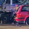 Zderzenie samochodów w Kędzierzynie Koźlu. Dwie osoby zostały proszkowane.(Zdjęcia)