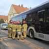 Zderzenie autobusu elektrycznego z audi w Kędzierzynie Koźlu.(Zdjęcia)