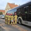 Zderzenie autobusu elektrycznego z audi w Kędzierzynie Koźlu.(Zdjęcia)