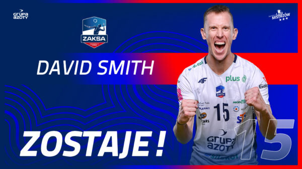 David Smith zostaje w ZAKSIE!