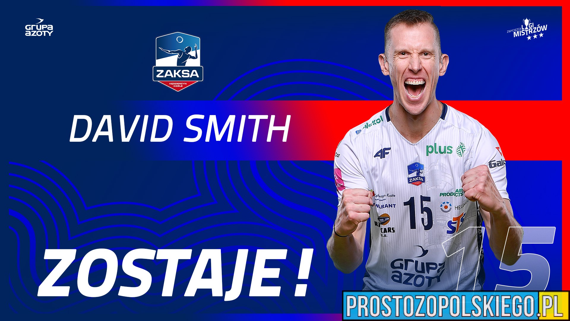 David Smith zostaje w ZAKSIE!