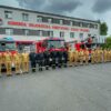 Strażackie syreny zawyły dla zmarłego żołnierza.(Wideo)