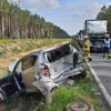 Wypadek na DK45 Bierdzany . Trzy osoby poszkodowane. Na miejscu lądował LPR. (Zdjęcia&Wideo)