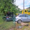 Strojec : zderzenie bmw i forda . Dwie osoby zabrane do szpitala. Na miejscu lądował LPR.(Zdjęcia)