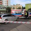 Zderzenie dwóch samochodów na opolskim rondzie.