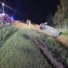 Dachowanie busa na autostradzie A4 na 234 km kierunek Katowice.