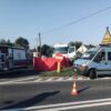 38-latka kierująca rowerem został potrącona przez kierującego ciężarówką.