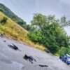 32-latek kierujący motocyklem uderzył w tył naczepy ciągnika siodłowego. Kierujący LPR-m został zabrany do szpitala.