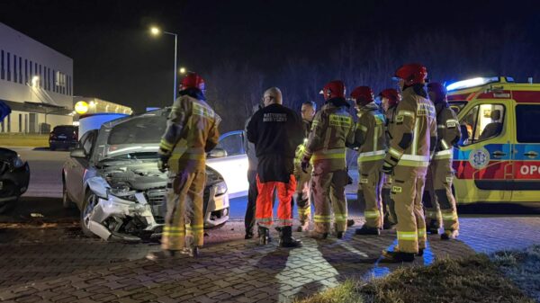 Zderzenie dwóch samochodów osobowych na ul. Północnej w Opolu