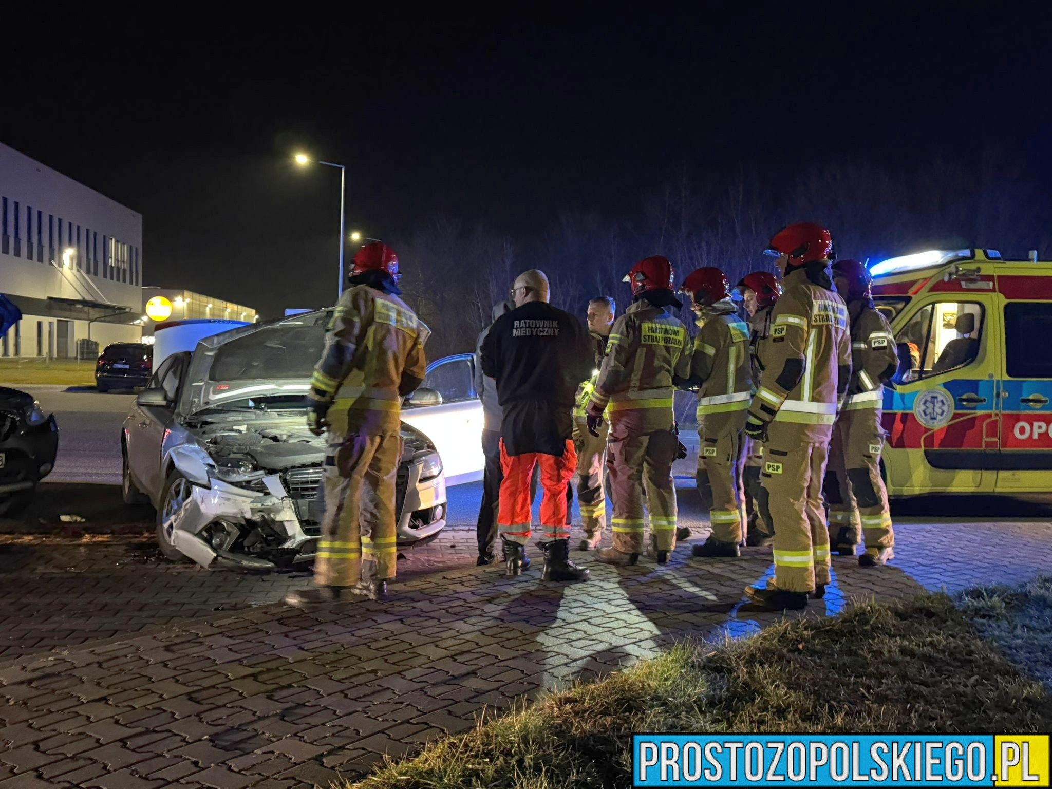 Zderzenie dwóch samochodów osobowych na ul. Północnej w Opolu