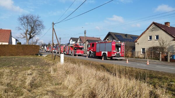 Pożar w budynku Opole - Krzanowice. Na miejscu 5 zastępów straży pożarnej (Zdjęcia)