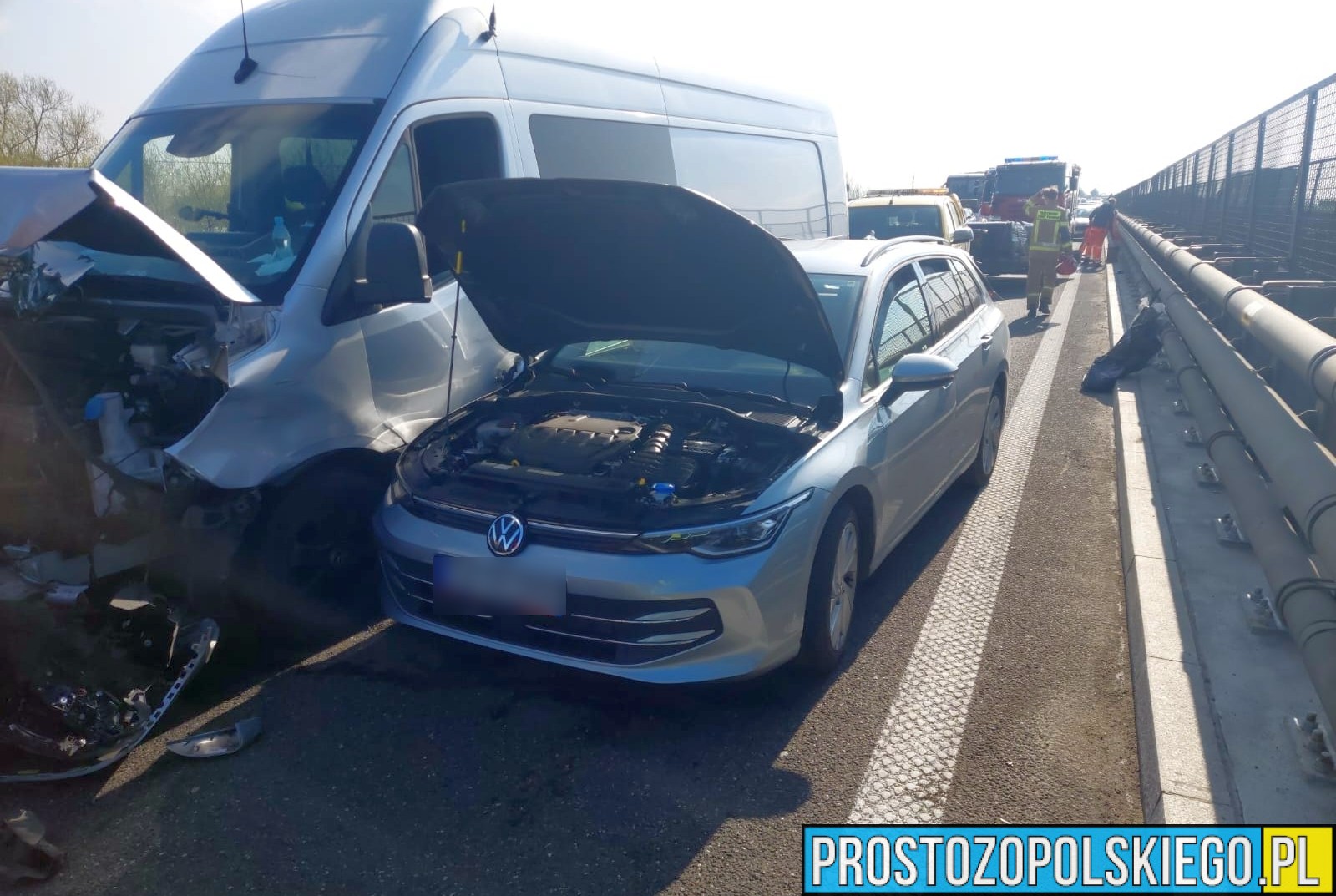 Wypadek na autostradzie A4 na 247 km kierunek Wrocław