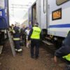 Służby ratunkowe pomogły przy ewakuacji pasażerów z pociągu, który nie mógł kontynuować dalszej jazdy