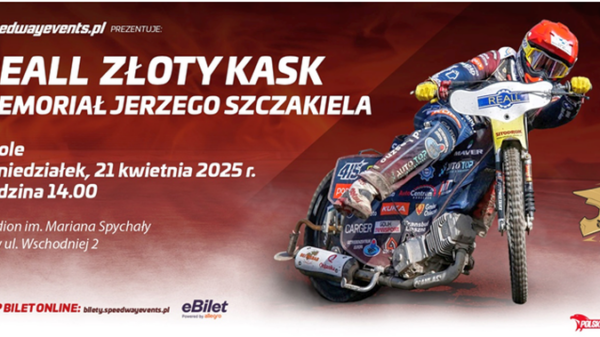 W Lany Poniedziałek, 21 kwietnia odbędzie się turniej żużlowy Reall Złoty Kask - Memoriał Jerzego Szczakiela.