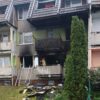 Pożar mieszkania na parterze w budynku wielorodzinnym w Karłowicach Wielkich