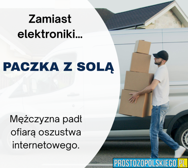Zamiast elektroniki – paczka z solą